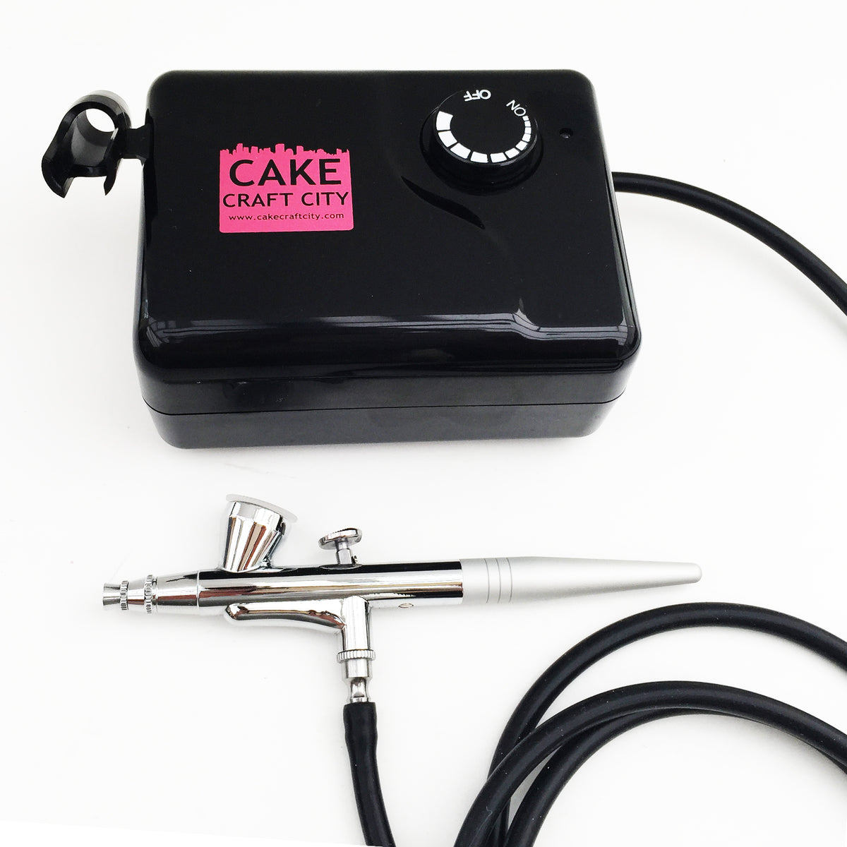 Cake Airbrush Decorating Kit with Compressor: Futebo Cookie Airbrush Kit  with 8 Vivid Airbrush Metallic Food Colors, Decorate Cakes, Desserts or  Other