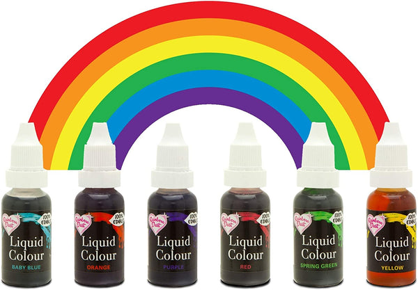 Rainbow Dust Liquid Colours for Airbrush