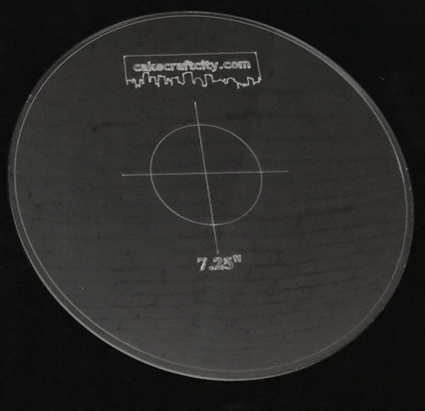 7.25" inch Round Ganaching Plate Acrylic Ganache Board Disc