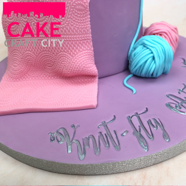 Cable Knit Cake Embosser Cake Decorating Embossing Rolling Pin