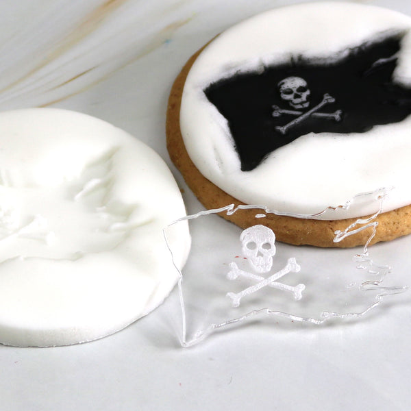 Pirate Cake Embosser perfect for embossing on cookies and fondant