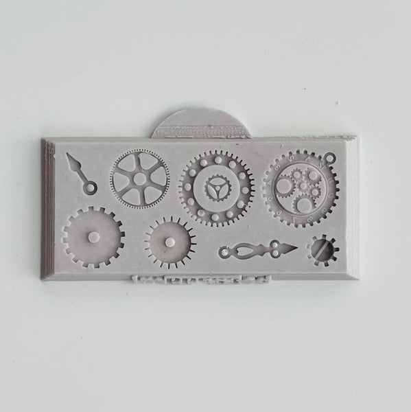 Clock Hands Cogs Steampunk Silicone Mould