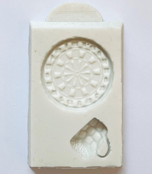Dart Board and Beer Silicone Mould