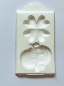 Leprechaun and Four Leaf Clover Silicone Mould