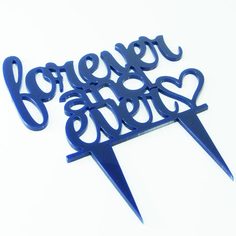 Forever Ever Proposal Wedding Engagment Cake Decoration Topper Mirror written