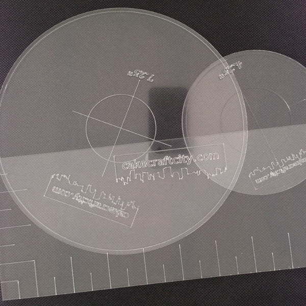6.25" inch Round Ganaching Plate Acrylic Ganache Board Disc