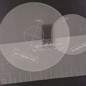 9.25" inch Round Ganaching Plate Acrylic Ganache Board Disc