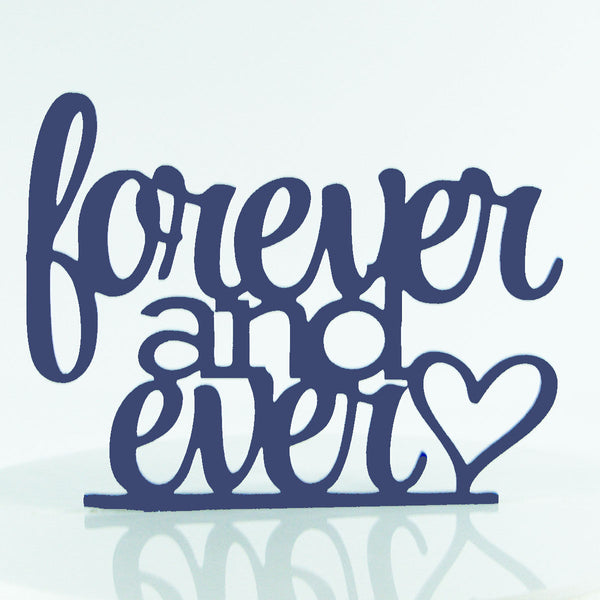 Forever Ever Proposal Wedding Engagment Cake Decoration Topper Mirror written