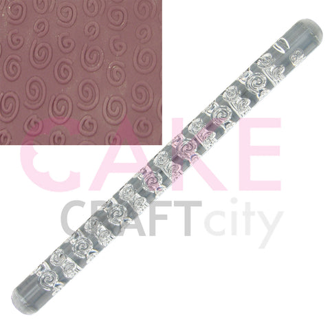 Swirls effect Texture Embossing Acrylic Rolling Pin cake decorating