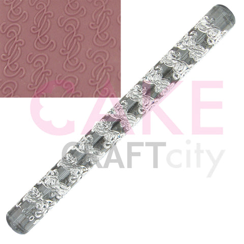 Entwined Vines effect Texture Embossing Acrylic Rolling Pin cake decorating