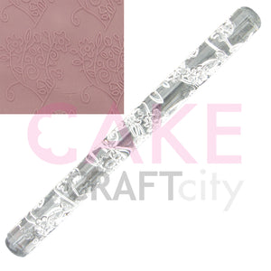 Flower Bush effect Texture Embossing Acrylic Rolling Pin cake decorating