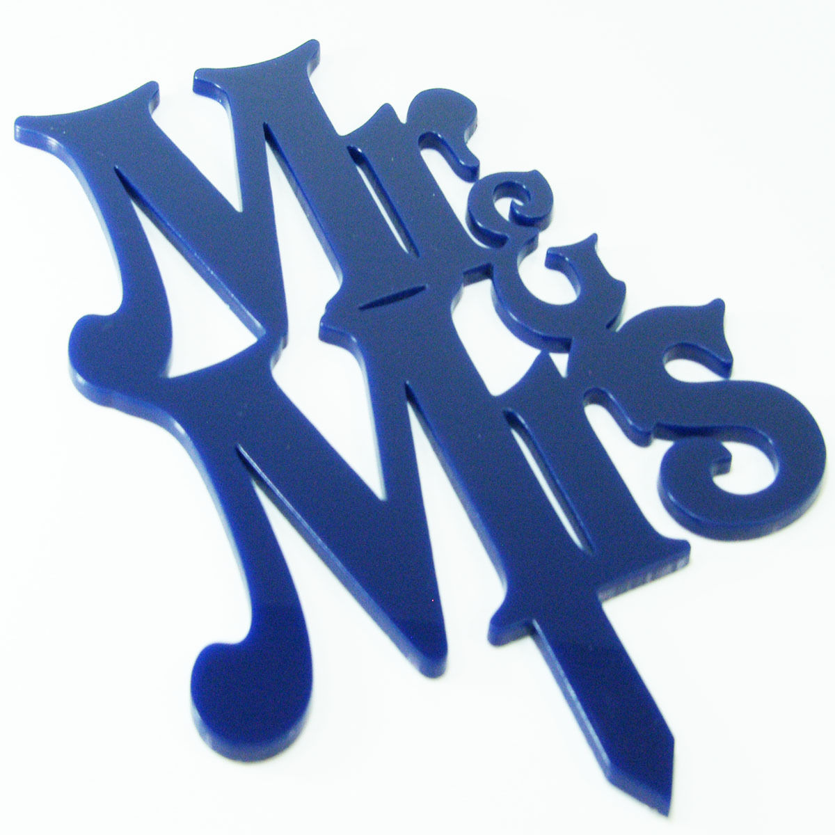 Mr and Mrs Curly Proposal Wedding Engagement Cake Decoration Topper Acrylic