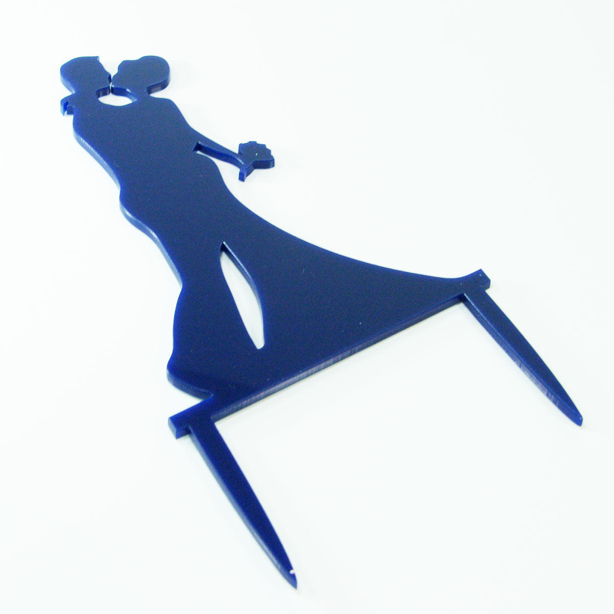 Couple Silhouette Proposal Wedding Engagement Cake Topper Decoration Mirror