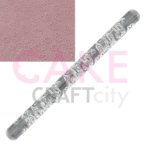 Flowers effect Texture Embossing Acrylic Rolling Pin cake decorating