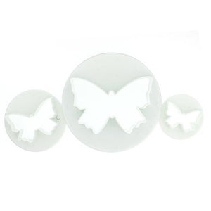 BUTTERFLY CUTTERS SET OF 3 COOKIE CAKE CUPCAKES ICING SUGARCRAFT CAKE DECORATING