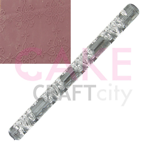 Filigree effect Texture Embossing Acrylic Rolling Pin cake decorating