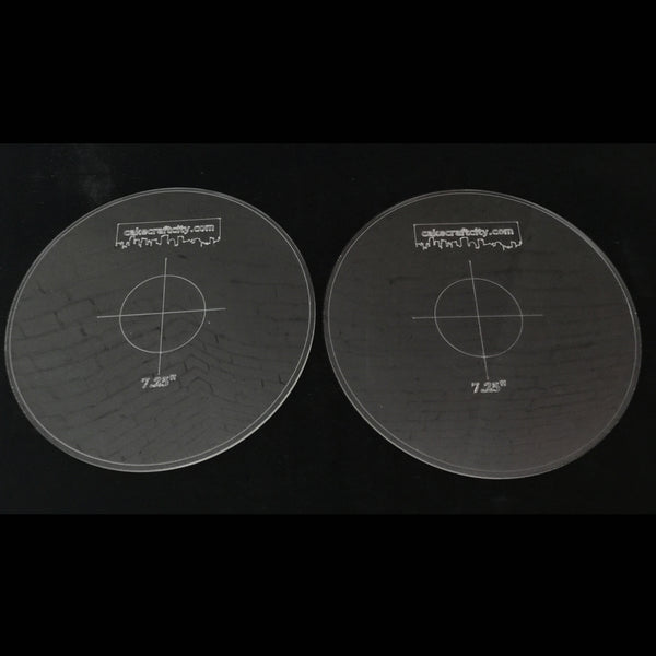 5.25" inch Round Ganaching Plate Acrylic Ganache Board Disc