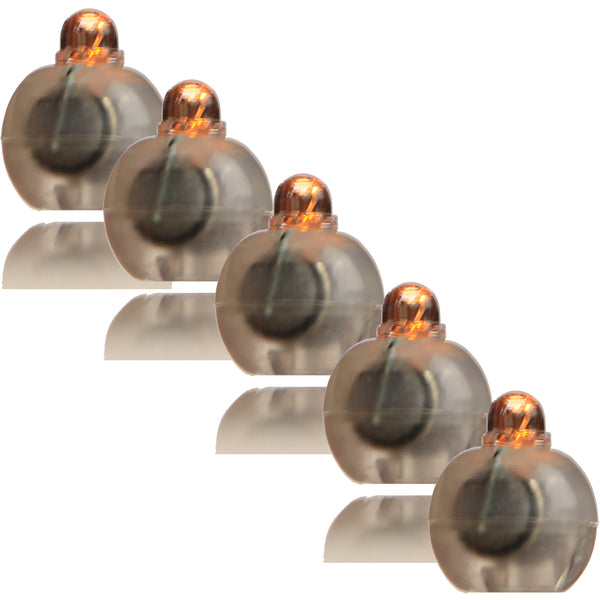 Amber Mini LED battery operated (no wires) lights pack of 5, Perfect for Cake lights illumination