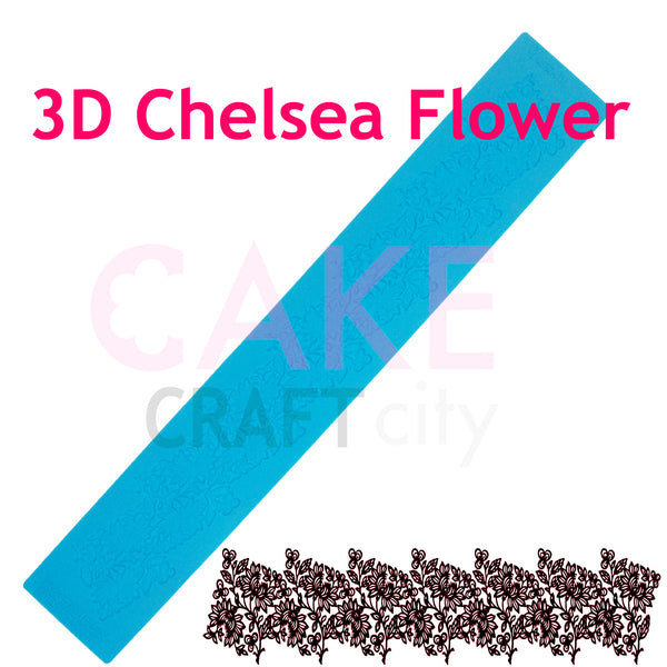 3D Silicone Cake Decorating Lace Icing Impression Mat For Creating Edible Lace