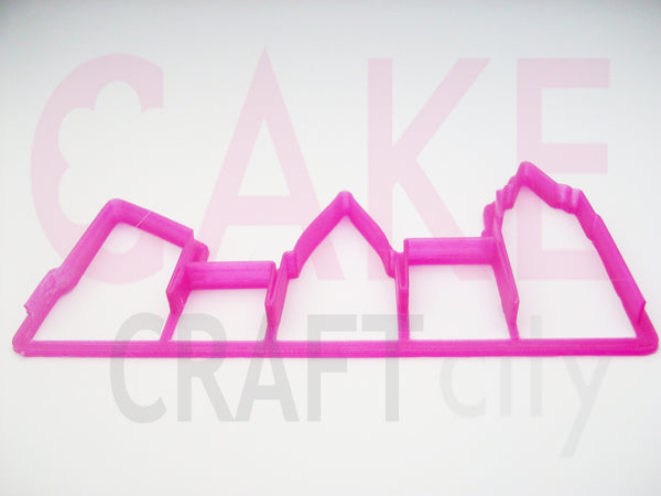 City Skyline Fondant - Cookie Cutter For Cake Decorating icing Fondant