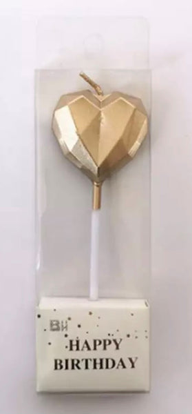Diamond Heart Shaped Candle
