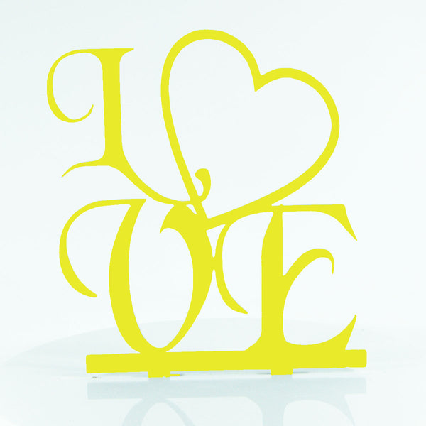 Love Heart Proposal Wedding Engagment Cake Decoration Topper Acrylic Silhouette