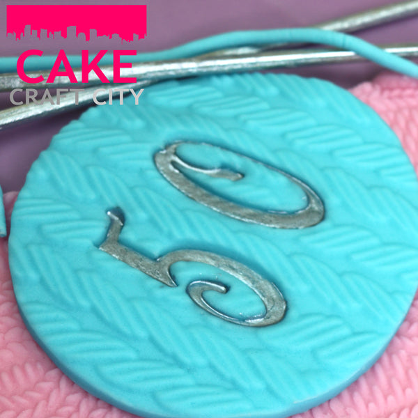 Knit Cake Embosser Cake Decorating Embossing Rolling Pin