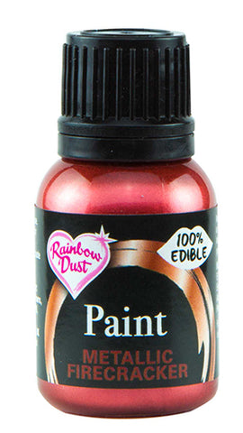 Rainbow Dust Metallic-Pearlescent Edible Food Paint - Firecracker