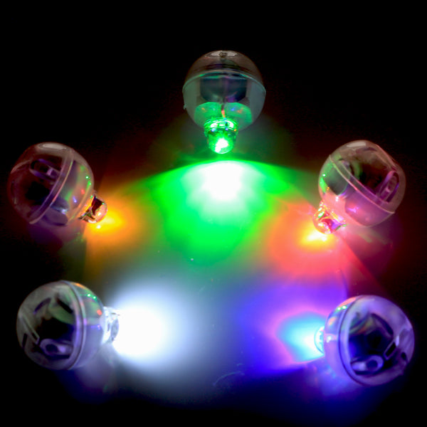 Multi Coloured Disco Mini LED battery operated (no wires) lights pack of 5, Perfect for Cake lights illumination