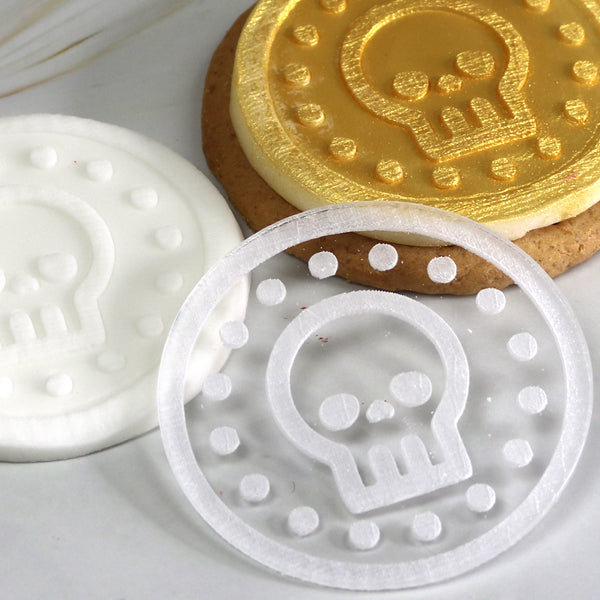 Pirate Cake Embosser perfect for embossing on cookies and fondant