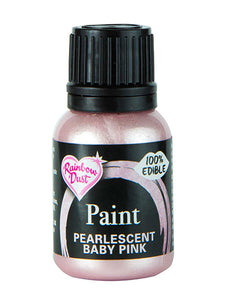 Rainbow Dust Metallic-Pearlescent Edible Food Paint - Baby Pink