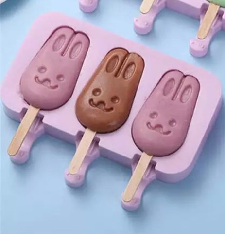 3 CAVITY BUNNY CAKESICLE MOULD